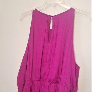 Jennifer Lopez Sleeveless Purple Maxi Dress